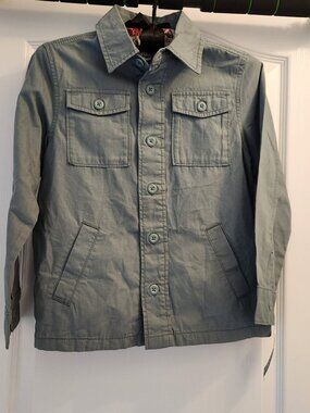 OshKosh B'Gosh Boys Military Green Button-Down Dress Shirt BRAND NEW - Sz 8/8A
